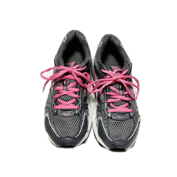 Saucony Womens Oasis Grey with Pink Laces Sneakers Size 9.5 #15096-21 - Picture 2 of 7